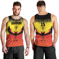 Custom Uganda Football Men Tank Top Go Cranes Go - Wonder Print Shop