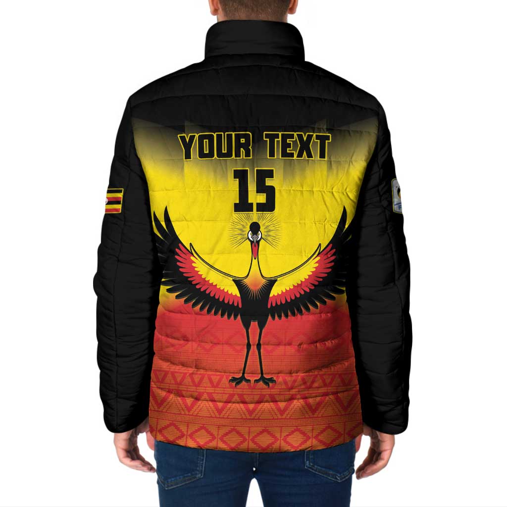 Custom Uganda Football Padded Jacket Go Cranes Go - Wonder Print Shop