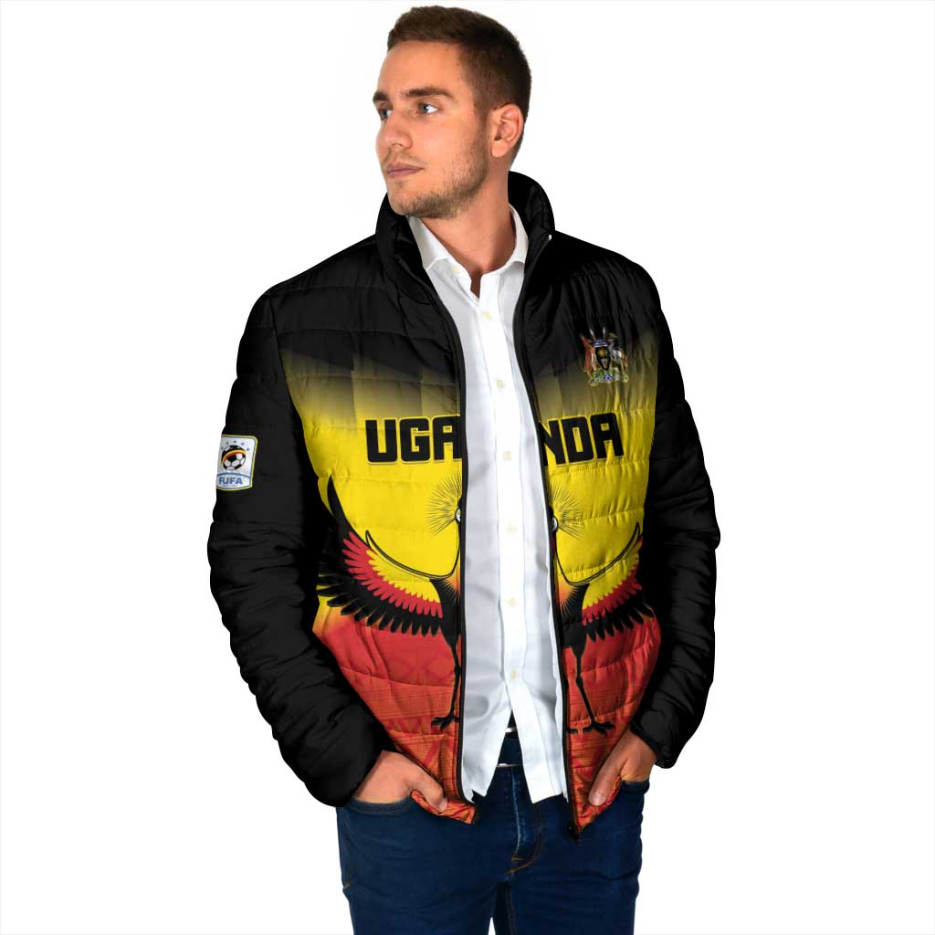 Custom Uganda Football Padded Jacket Go Cranes Go - Wonder Print Shop