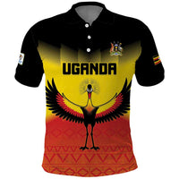 Custom Uganda Football Polo Shirt Go Cranes Go - Wonder Print Shop