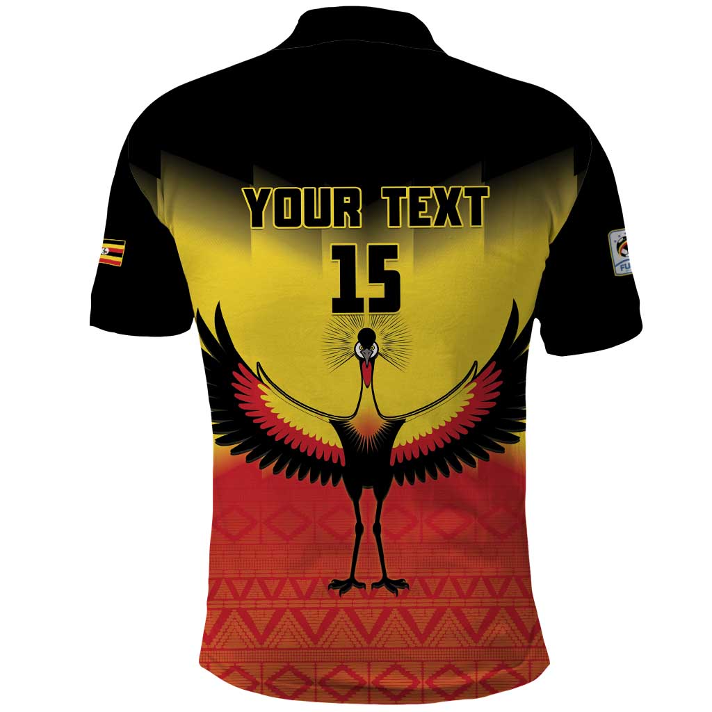 Custom Uganda Football Polo Shirt Go Cranes Go - Wonder Print Shop
