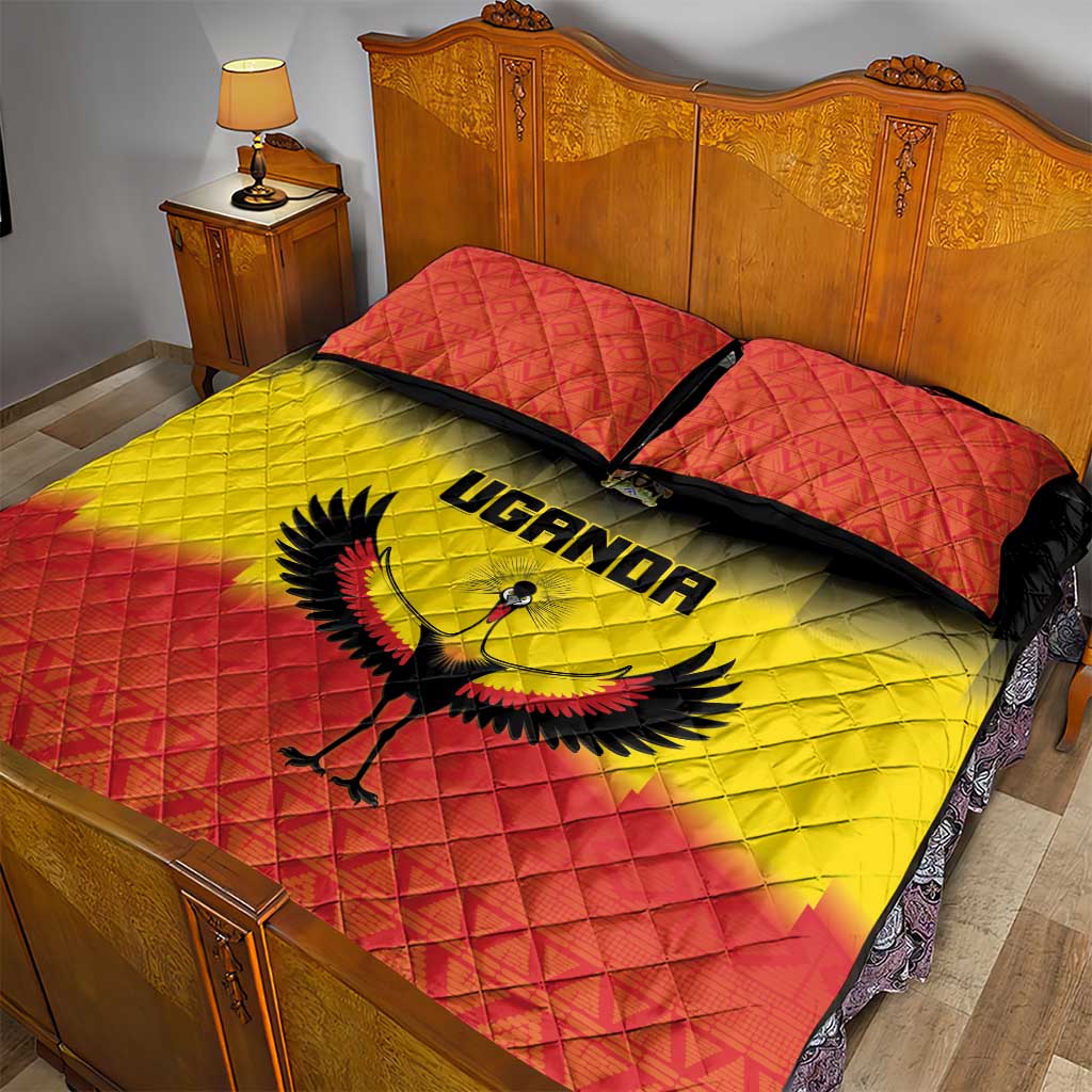 Uganda Football Quilt Bed Set Go Cranes Go - Wonder Print Shop