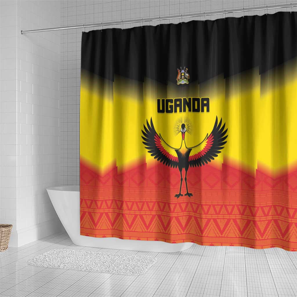 Uganda Football Shower Curtain Go Cranes Go - Wonder Print Shop