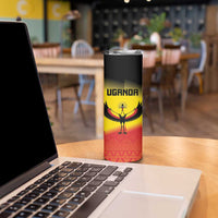 Custom Uganda Football Skinny Tumbler Go Cranes Go - Wonder Print Shop