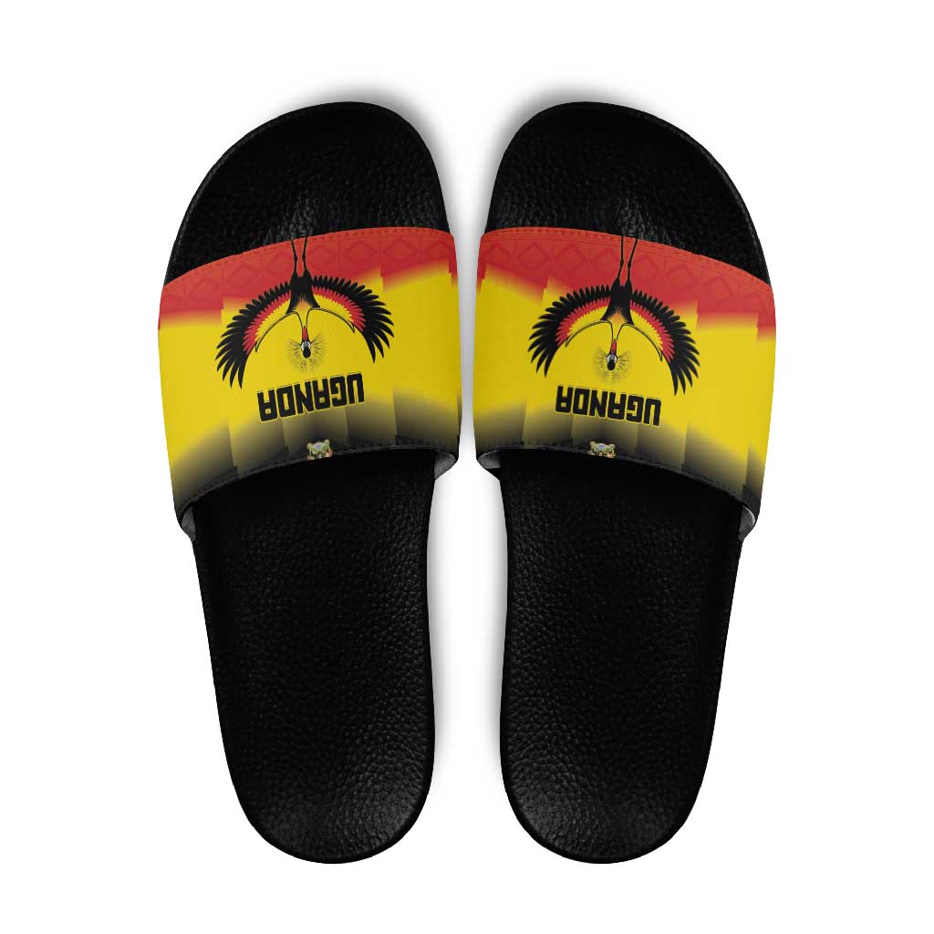Uganda Football Slide Sandals Go Cranes Go - Wonder Print Shop
