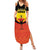 Custom Uganda Football Summer Maxi Dress Go Cranes Go - Wonder Print Shop