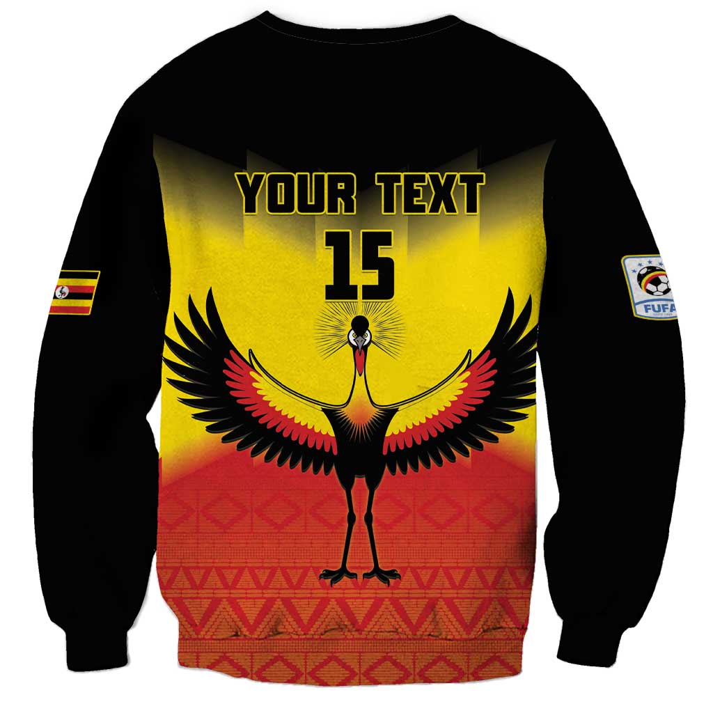 Custom Uganda Football Sweatshirt Go Cranes Go - Wonder Print Shop