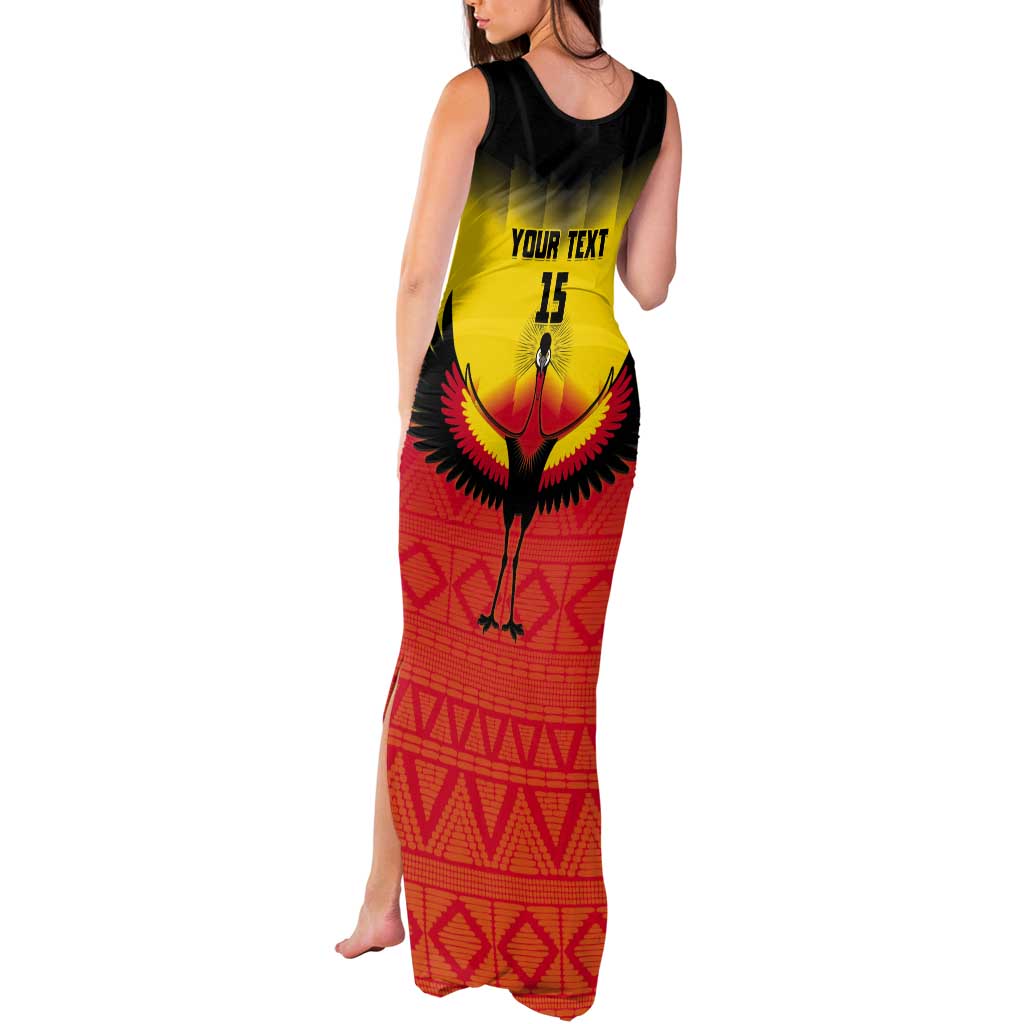 Custom Uganda Football Tank Maxi Dress Go Cranes Go - Wonder Print Shop