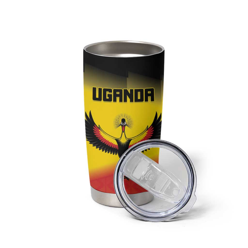 Custom Uganda Football Tumbler Cup Go Cranes Go - Wonder Print Shop