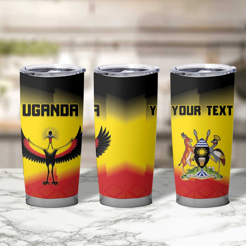 Custom Uganda Football Tumbler Cup Go Cranes Go - Wonder Print Shop