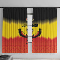 Uganda Football Window Curtain Go Cranes Go - Wonder Print Shop