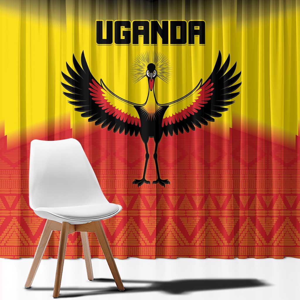 Uganda Football Window Curtain Go Cranes Go - Wonder Print Shop