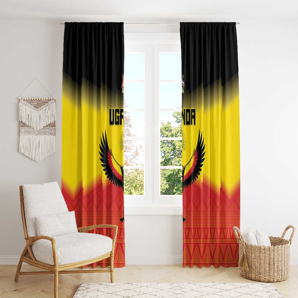 Uganda Football Window Curtain Go Cranes Go - Wonder Print Shop