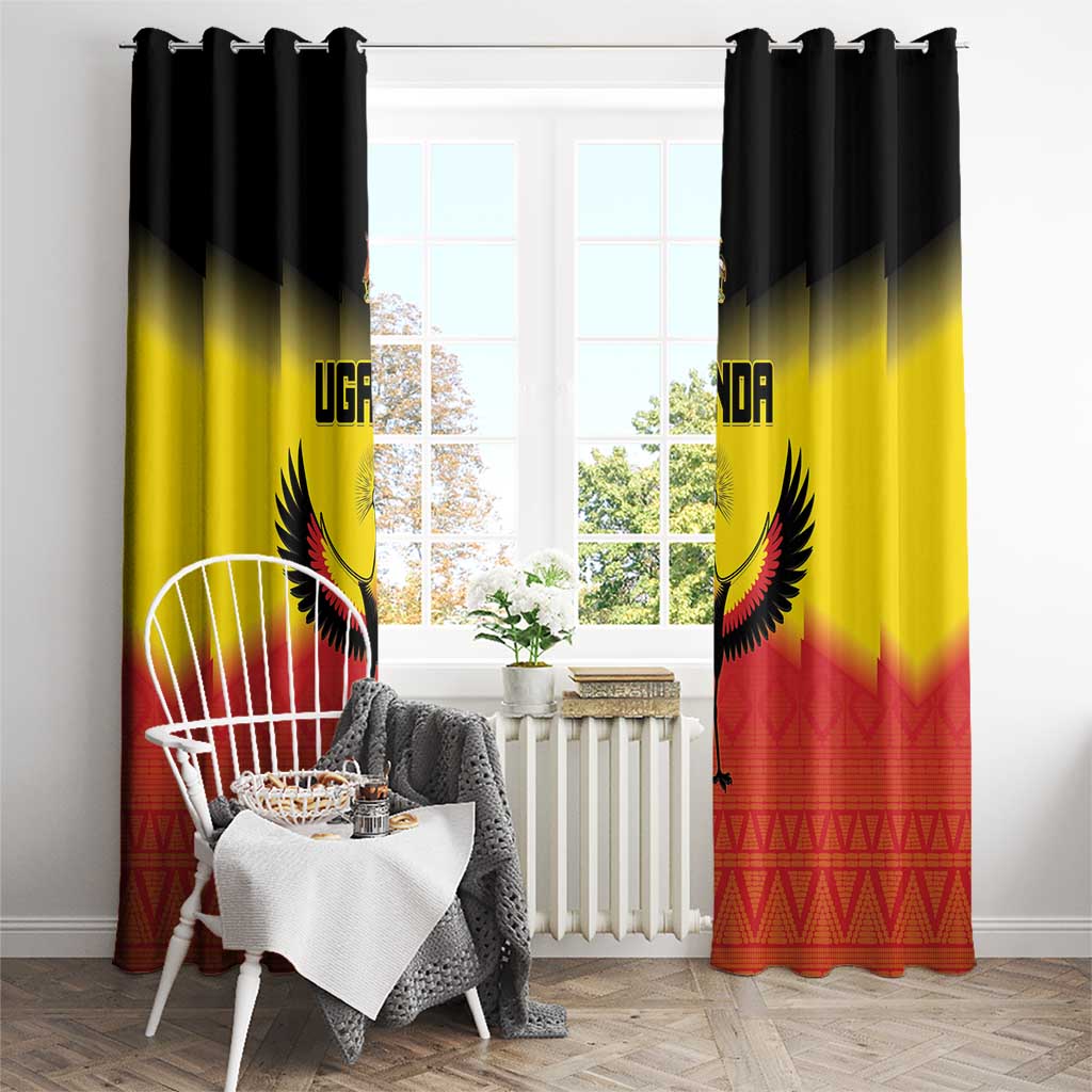 Uganda Football Window Curtain Go Cranes Go - Wonder Print Shop