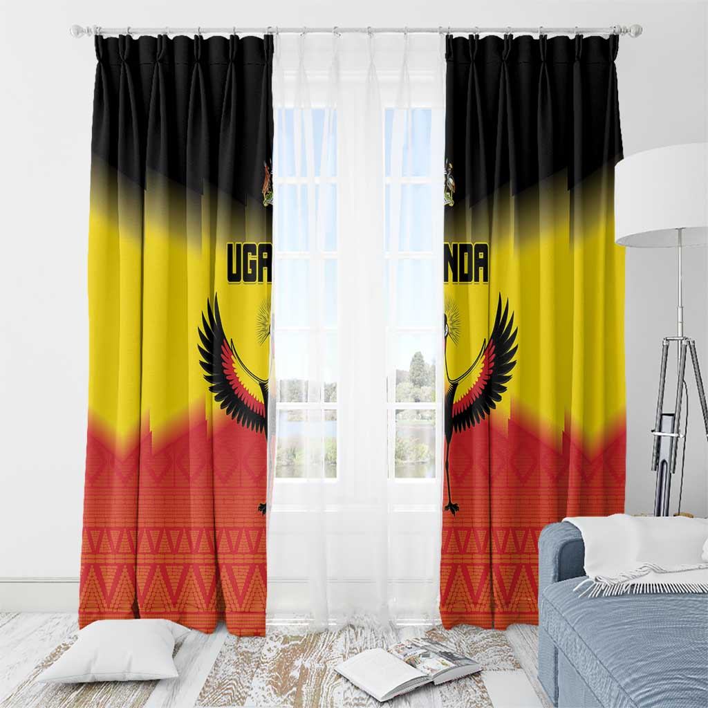 Uganda Football Window Curtain Go Cranes Go - Wonder Print Shop