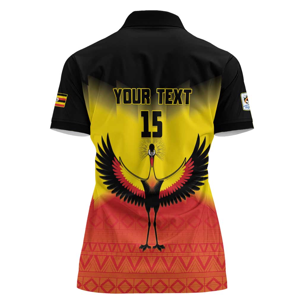 Custom Uganda Football Women Polo Shirt Go Cranes Go - Wonder Print Shop