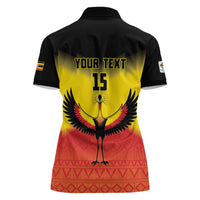 Custom Uganda Football Women Polo Shirt Go Cranes Go - Wonder Print Shop