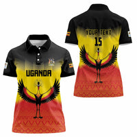 Custom Uganda Football Women Polo Shirt Go Cranes Go - Wonder Print Shop