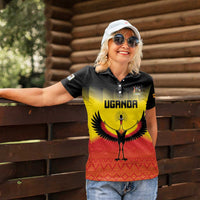 Custom Uganda Football Women Polo Shirt Go Cranes Go - Wonder Print Shop
