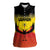 Custom Uganda Football Women Sleeveless Polo Shirt Go Cranes Go - Wonder Print Shop