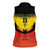 Custom Uganda Football Women Sleeveless Polo Shirt Go Cranes Go - Wonder Print Shop