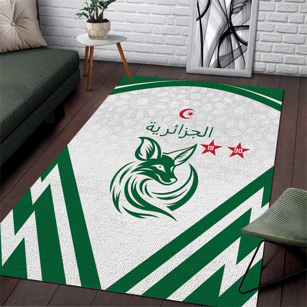 Algeria Football Area Rug Go Fennecs Go - Wonder Print Shop