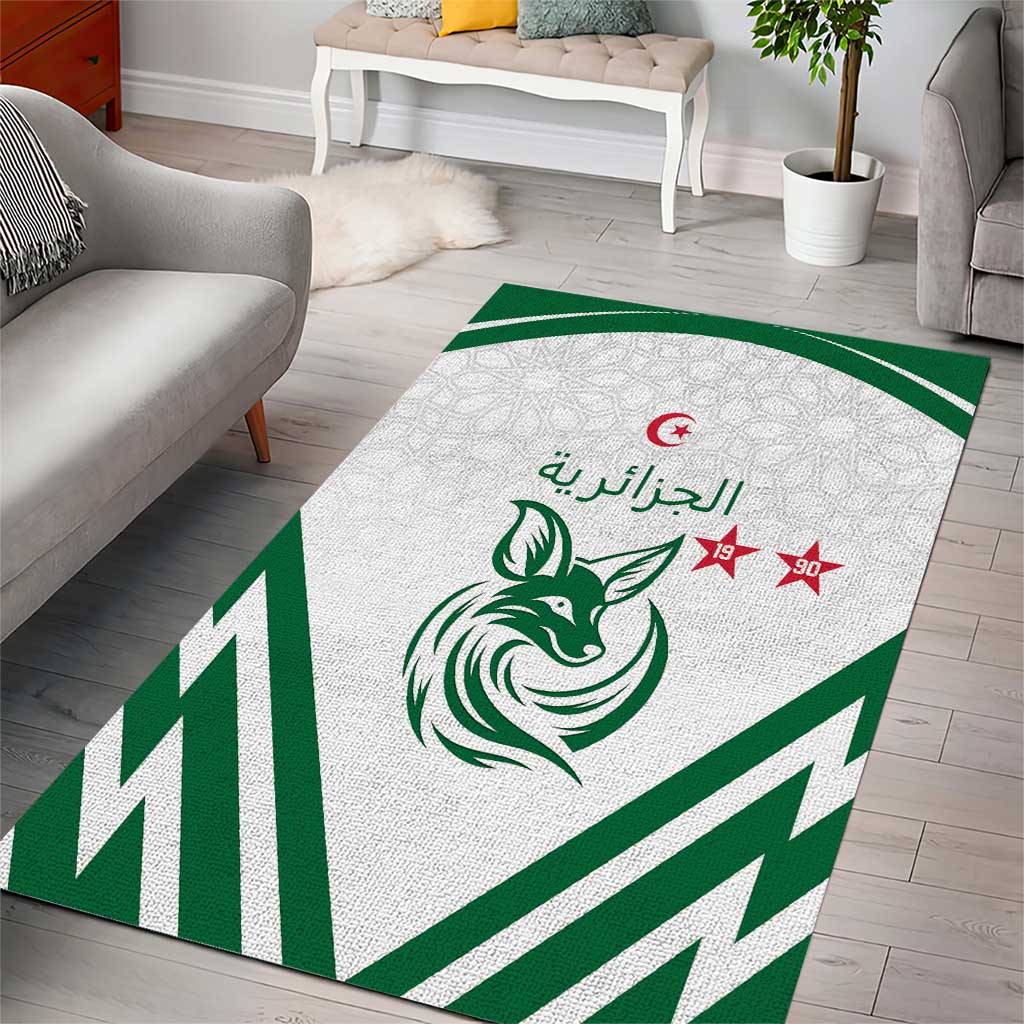 Algeria Football Area Rug Go Fennecs Go - Wonder Print Shop