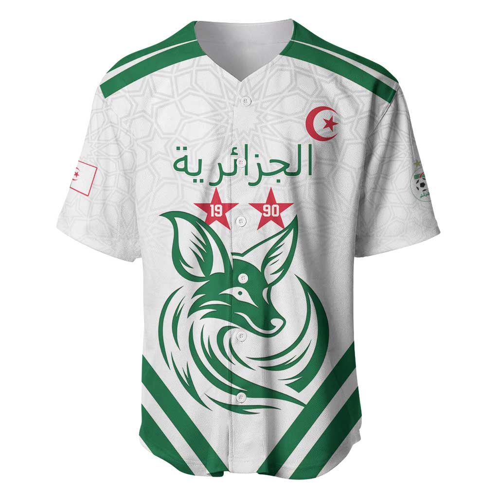 Custom Algeria Football Baseball Jersey Go Fennecs Go - Wonder Print Shop