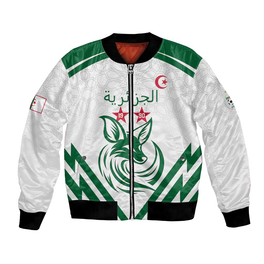 Custom Algeria Football Bomber Jacket Go Fennecs Go - Wonder Print Shop
