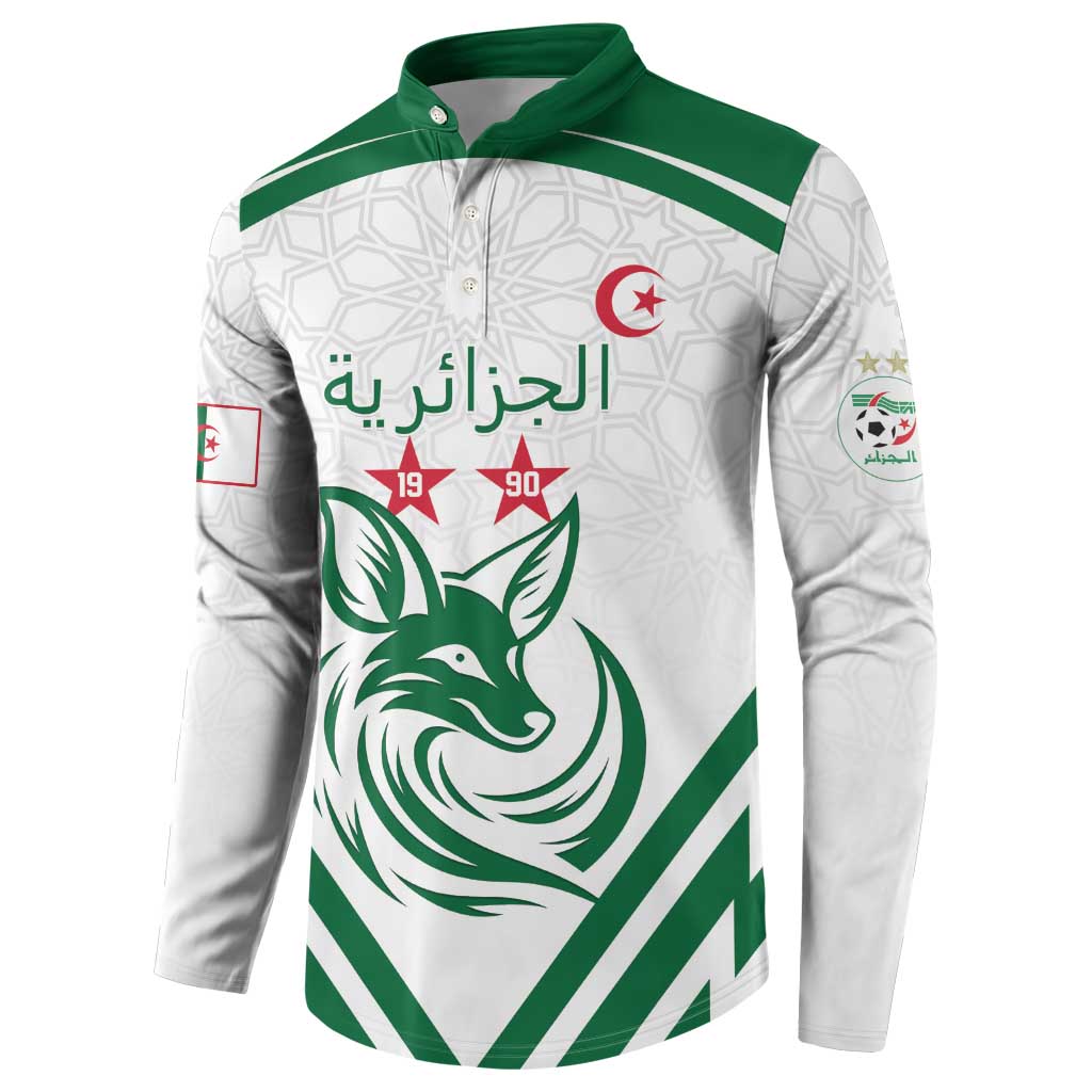 Custom Algeria Football Button Sweatshirt Go Fennecs Go - Wonder Print Shop