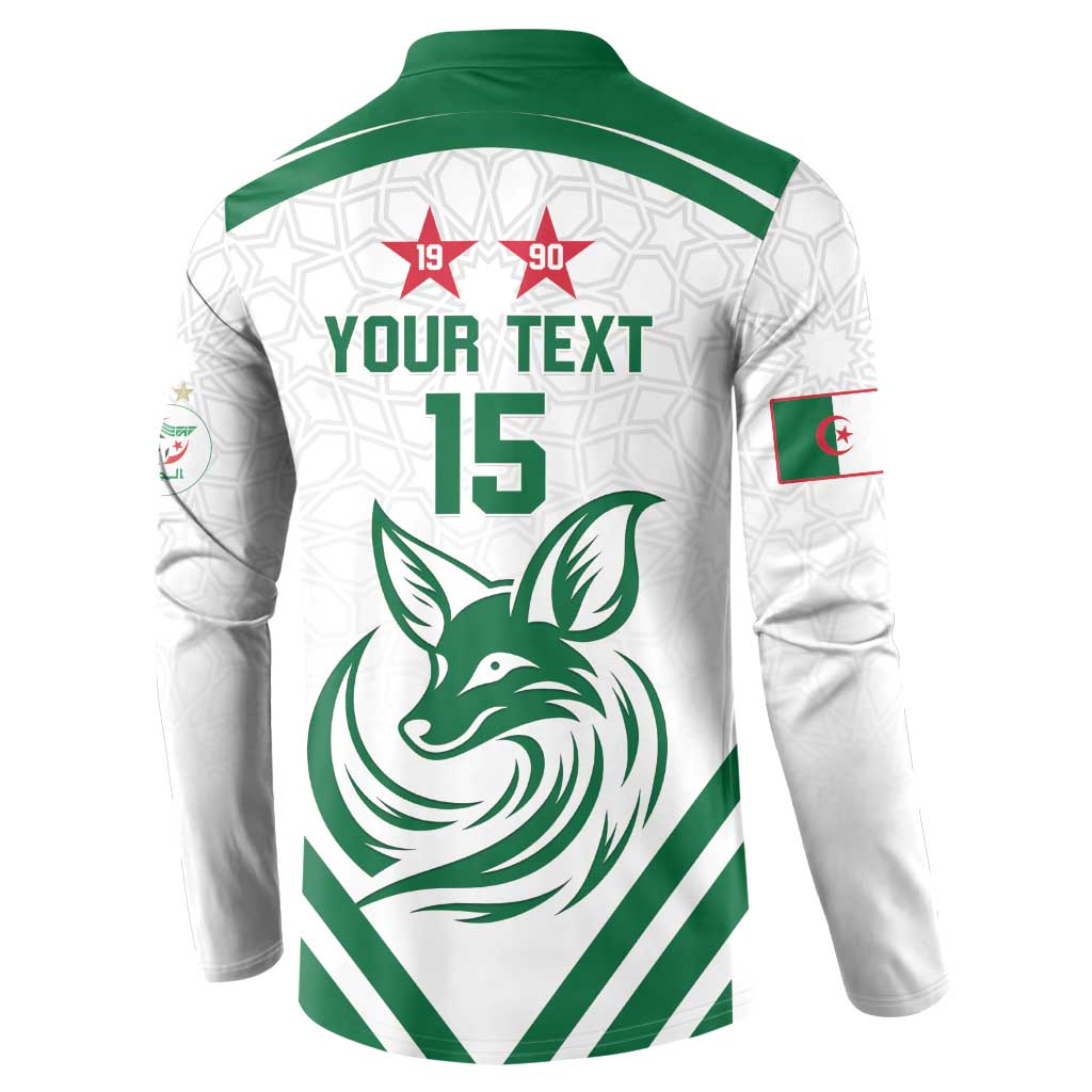 Custom Algeria Football Button Sweatshirt Go Fennecs Go - Wonder Print Shop