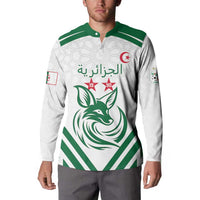 Custom Algeria Football Button Sweatshirt Go Fennecs Go - Wonder Print Shop