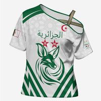 Custom Algeria Football Cross Shoulder Shirt Go Fennecs Go - Wonder Print Shop
