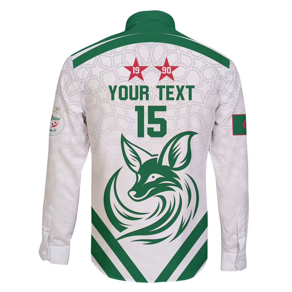 Custom Algeria Football Family Matching Long Sleeve Bodycon Dress and Hawaiian Shirt Go Fennecs Go - Wonder Print Shop