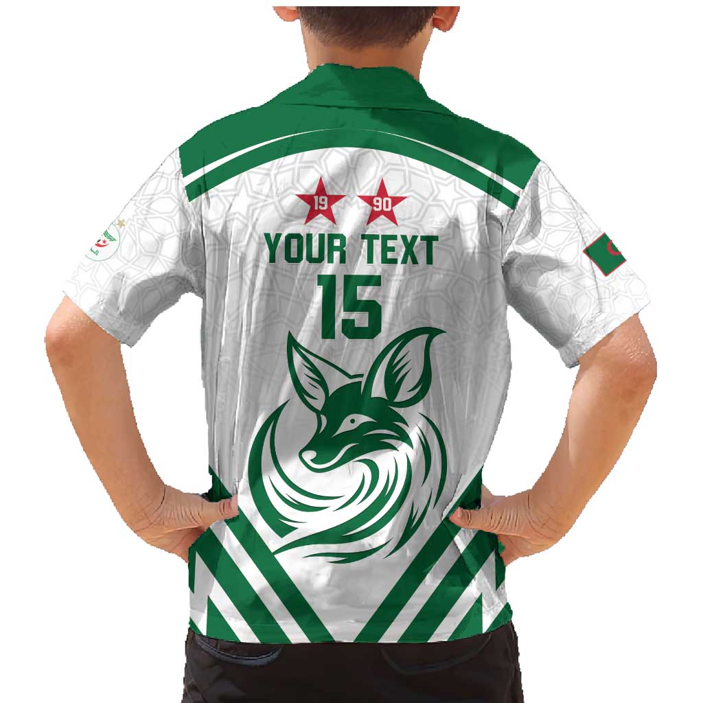 Custom Algeria Football Family Matching Mermaid Dress and Hawaiian Shirt Go Fennecs Go - Wonder Print Shop