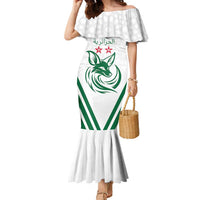 Custom Algeria Football Family Matching Mermaid Dress and Hawaiian Shirt Go Fennecs Go - Wonder Print Shop