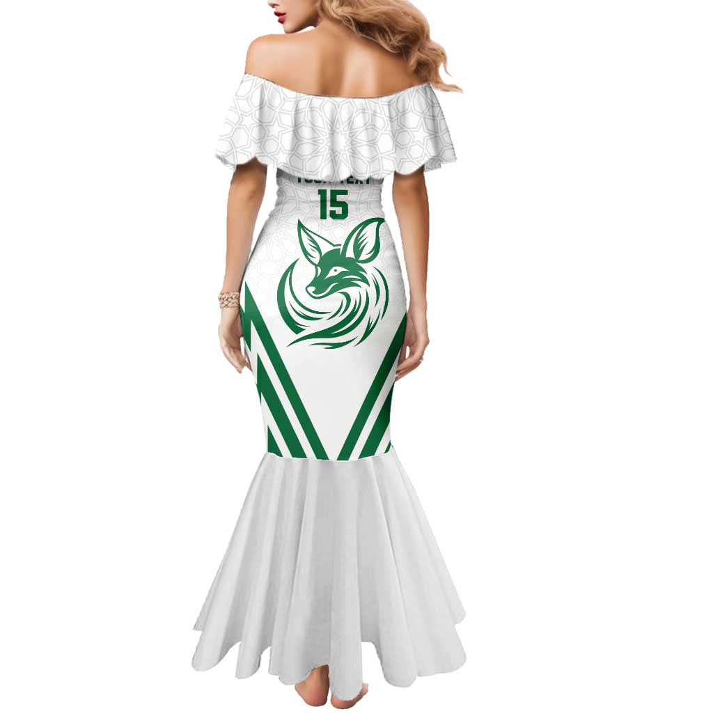 Custom Algeria Football Family Matching Mermaid Dress and Hawaiian Shirt Go Fennecs Go - Wonder Print Shop