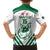 Custom Algeria Football Family Matching Off The Shoulder Long Sleeve Dress and Hawaiian Shirt Go Fennecs Go - Wonder Print Shop