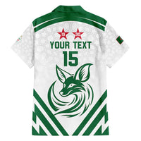 Custom Algeria Football Family Matching Short Sleeve Bodycon Dress and Hawaiian Shirt Go Fennecs Go - Wonder Print Shop