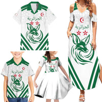 Custom Algeria Football Family Matching Summer Maxi Dress and Hawaiian Shirt Go Fennecs Go - Wonder Print Shop