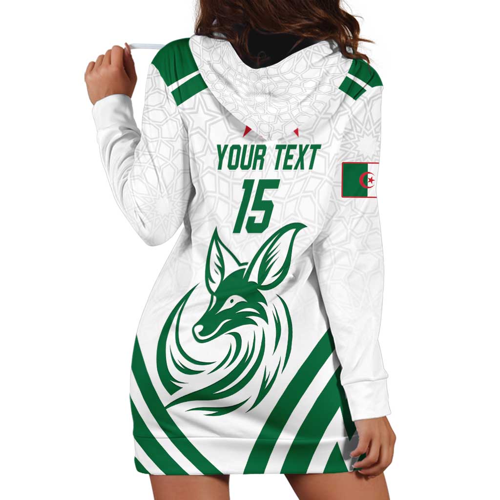 Custom Algeria Football Hoodie Dress Go Fennecs Go - Wonder Print Shop