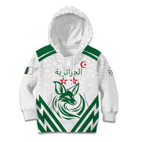 Custom Algeria Football Kid Hoodie Go Fennecs Go - Wonder Print Shop