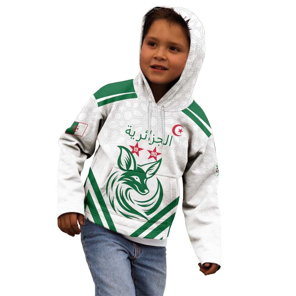 Custom Algeria Football Kid Hoodie Go Fennecs Go - Wonder Print Shop
