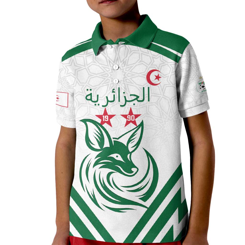 Custom Algeria Football Kid Polo Shirt Go Fennecs Go - Wonder Print Shop