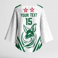 Custom Algeria Football Kimono Sleeve Blouse Go Fennecs Go - Wonder Print Shop
