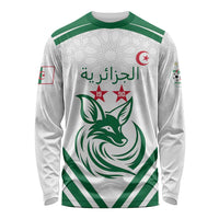 Custom Algeria Football Long Sleeve Shirt Go Fennecs Go - Wonder Print Shop