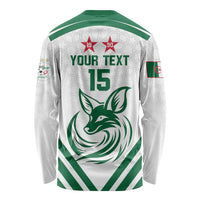 Custom Algeria Football Long Sleeve Shirt Go Fennecs Go - Wonder Print Shop