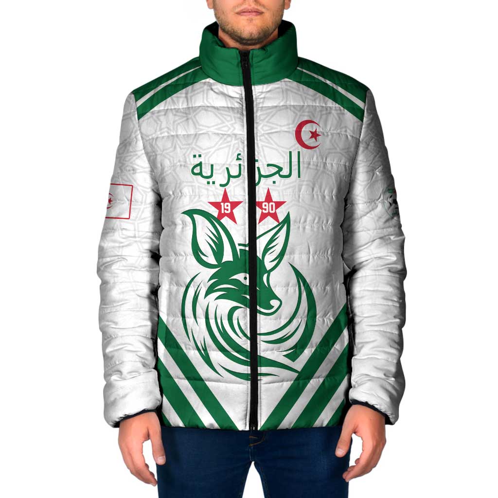 Custom Algeria Football Padded Jacket Go Fennecs Go - Wonder Print Shop