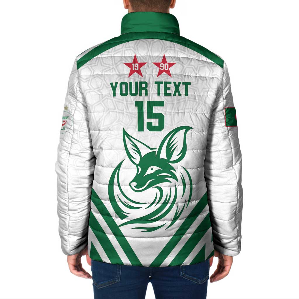 Custom Algeria Football Padded Jacket Go Fennecs Go - Wonder Print Shop