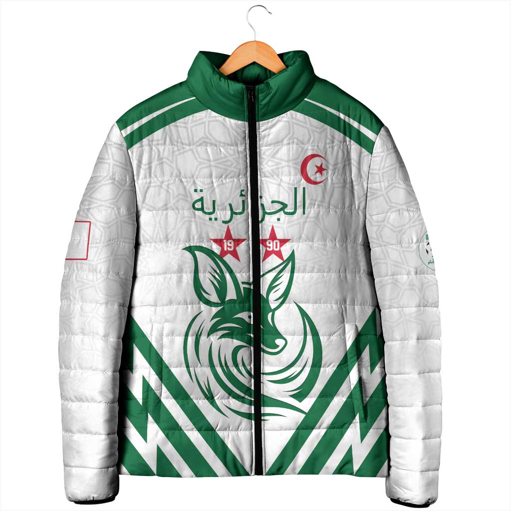 Custom Algeria Football Padded Jacket Go Fennecs Go - Wonder Print Shop